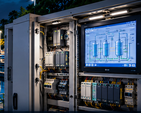 Electrical panel and SCADA system